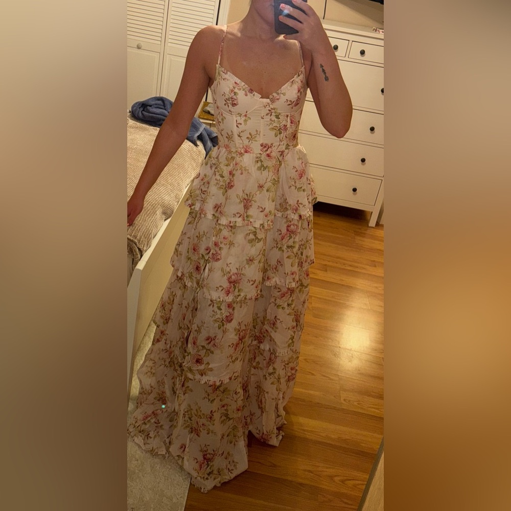 Floral Tiered Maxi Dress